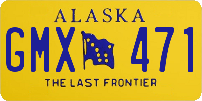 AK license plate GMX471