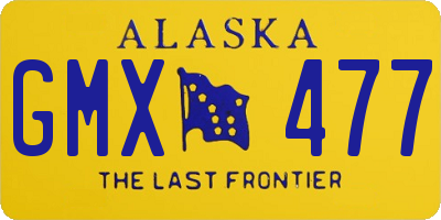AK license plate GMX477