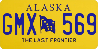 AK license plate GMX569