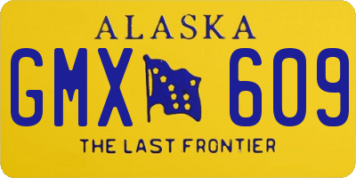 AK license plate GMX609