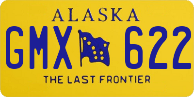 AK license plate GMX622