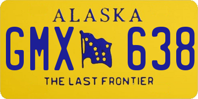 AK license plate GMX638