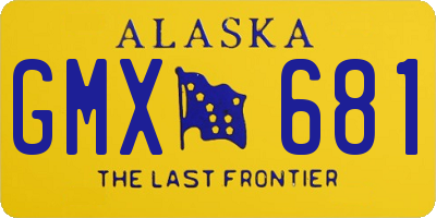 AK license plate GMX681