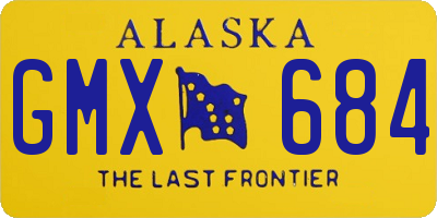 AK license plate GMX684