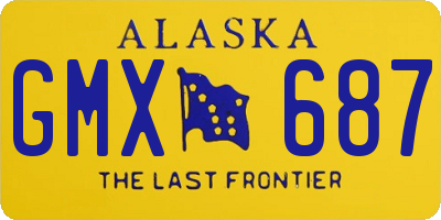 AK license plate GMX687