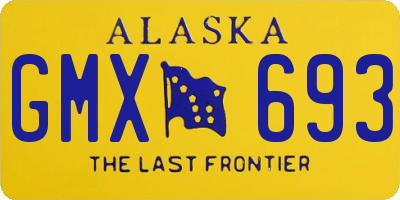 AK license plate GMX693