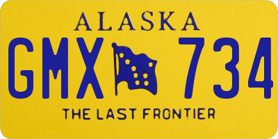 AK license plate GMX734