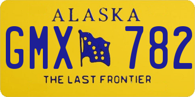 AK license plate GMX782