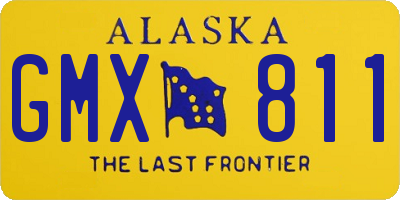 AK license plate GMX811