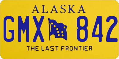 AK license plate GMX842