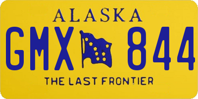 AK license plate GMX844