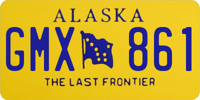 AK license plate GMX861