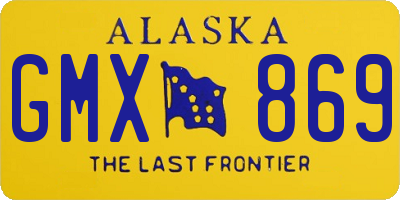 AK license plate GMX869