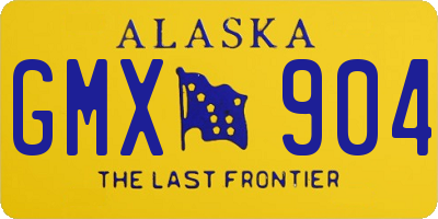 AK license plate GMX904