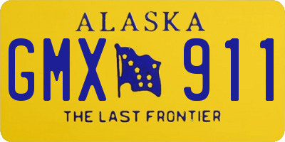 AK license plate GMX911