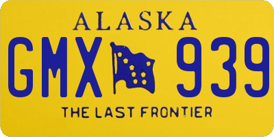 AK license plate GMX939
