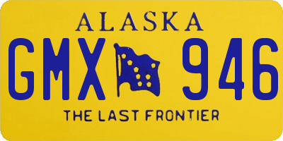 AK license plate GMX946