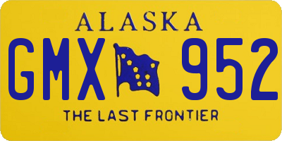 AK license plate GMX952