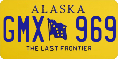 AK license plate GMX969