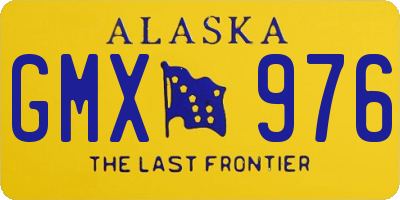 AK license plate GMX976