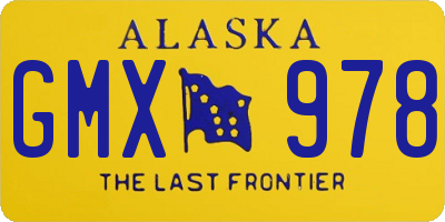 AK license plate GMX978