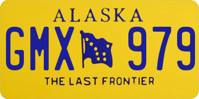 AK license plate GMX979