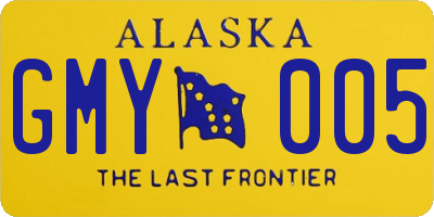 AK license plate GMY005