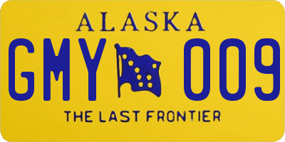 AK license plate GMY009