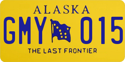 AK license plate GMY015