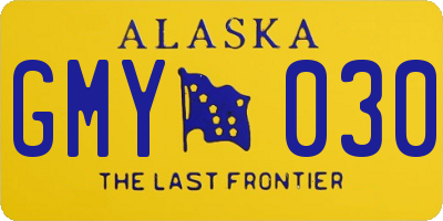 AK license plate GMY030