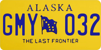 AK license plate GMY032