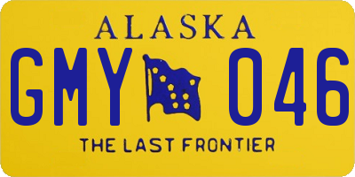 AK license plate GMY046