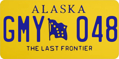 AK license plate GMY048