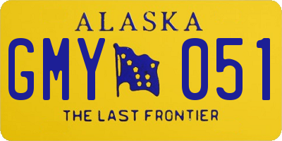 AK license plate GMY051