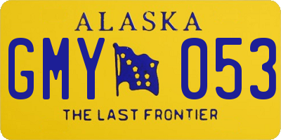 AK license plate GMY053