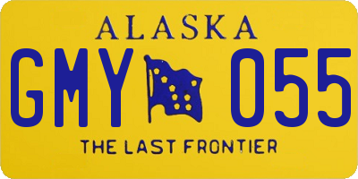 AK license plate GMY055