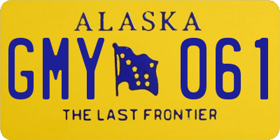 AK license plate GMY061