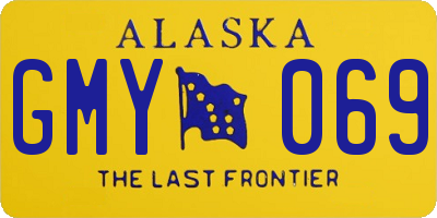 AK license plate GMY069