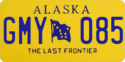 AK license plate GMY085