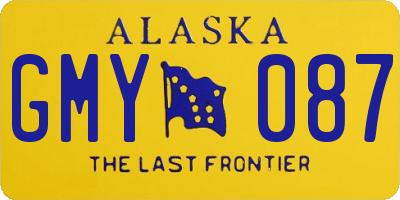 AK license plate GMY087