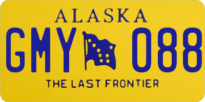 AK license plate GMY088