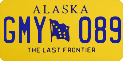 AK license plate GMY089