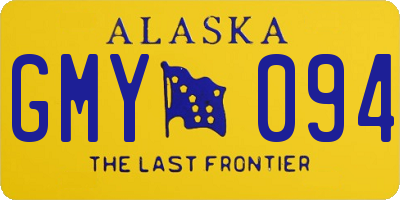 AK license plate GMY094