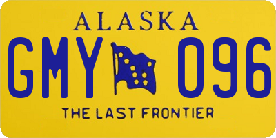 AK license plate GMY096
