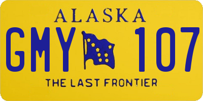 AK license plate GMY107