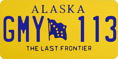 AK license plate GMY113