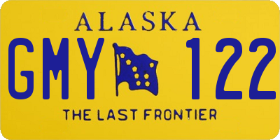 AK license plate GMY122