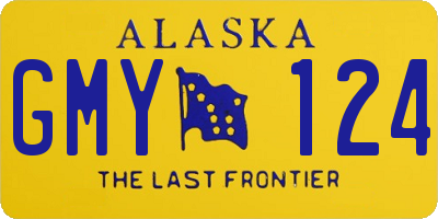 AK license plate GMY124
