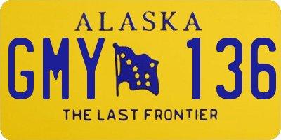 AK license plate GMY136