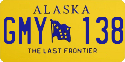 AK license plate GMY138